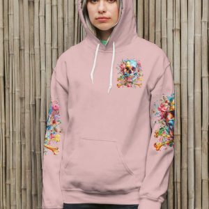  I'M A B DON'T TRY ME ROSE SKULL BONES ALL OVER PRINT T SHIRT (3)