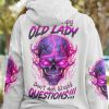 I'M A GRUMPY OLD LADY SKULL ALL OVER PRINT HOODIE