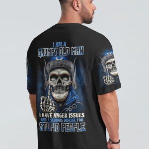  I'M A GRUMPY OLD MAN ALL OVER PRINT T SHIRT