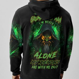 I'M A GRUMPY OLD MAN MAD REAPER ALL OVER PRINT HOODIE