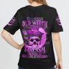 I'M A GRUMPY OLD WITCH SKULL ALL OVER PRINT T SHIRT