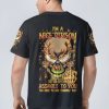 I'M A NICE PERSON FIRE SKULL FLAG ALL OVER PRINT T SHIRT