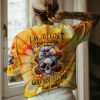 I'M BLUNT BECAUSE GOD ROLLED ME MESSY BUN SUNFLOWER TIE DYE ALL OVER PRINT T SHIRT