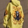 I'M BLUNT BECAUSE GOD ROLLED ME REAPER SUNFLOWER ALL OVER PRINT HOODIE