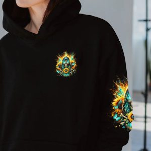 I'M BLUNT BECAUSE GOD ROLLED ME SKULL SUNFLOWER ALL OVER PRINT HOODIE (1)