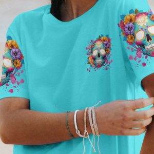 I'M BLUNT BECAUSE GOD ROLLED ME SUGAR SKULL ALL OVER PRINT T SHIRT (1)