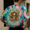 I'M BLUNT BECAUSE GOD ROLLED ME TIE DYE ALL OVER PRINT T SHIRT