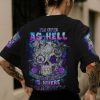 I'M CUTE AS HELL SKULL ROSE ALL OVER PRINT T SHIRT