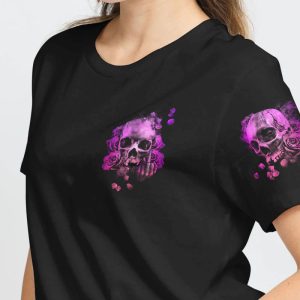 I'M NOT A B SKULL ROSE ALL OVER PRINT T SHIRT (1)