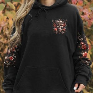 I'M NOT A PRINCESS SKULL ALL OVER PRINT HOODIE (1)