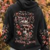I'M NOT A PRINCESS SKULL ALL OVER PRINT HOODIE