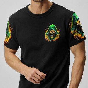 I'M NOT ANTI SOCIAL ANGRY REAPER GREEN ALL OVER PRINT T SHIRT (1)