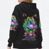 I'M NOT CRAZY I'M SPECIAL SKULL ALL OVER PRINT HOODIE