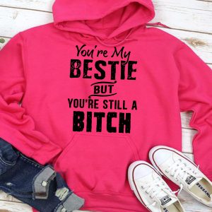 Best Friend Hoodie You're My Bestie But You Still A Btch Funny Gift For Best Friend