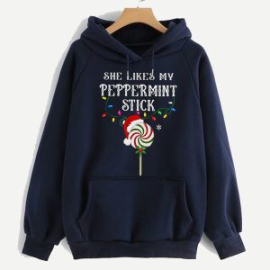 Christmas Couple Hoodie He Like My Big Bulbs Christmas Funny Gift For Couple