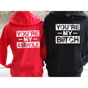Funny Couple Hoodie You're My B And You're My A   Funny Gift For Couple