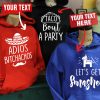 Funny Matching Best Friend Hoodie Adios B Taco Bout A Party   Funny Gift For Best Friend