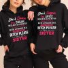 Funny Matching Sister Hoodie She's Spice I'm Sugar   Funny Gift For Sister
