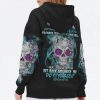 IF I WAS REALLY A B SKULL ROSE ALL OVER PRINT HOODIE