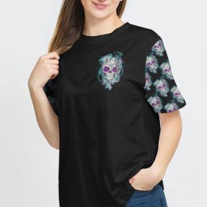  IF I WAS REALLY A B SKULL ROSE ALL OVER PRINT T SHIRT (1)