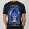 I'M NEVER ALONE MY DEMONS ARE WITH ME 247 ALL OVER PRINT T SHIRT