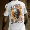 I'M NEVER ALONE SKULL DEMON ALL OVER PRINT T SHIRT