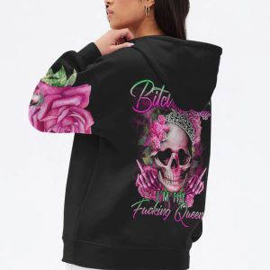  I'M NOT A PRINCESS I'M THE FCKING QUEEN ALL OVER PRINT HOODIE (4)