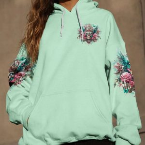 I'M THE F QUEEN SKULL ALL OVER PRINT HOODIE (1)