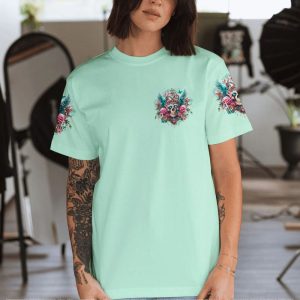 I'M THE F QUEEN SKULL ALL OVER PRINT T SHIRT (1)