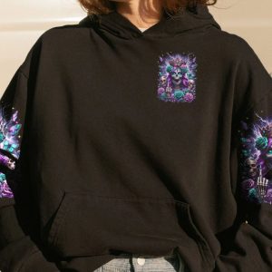 I'M THE F QUEEN SUGAR LADY SKULL ALL OVER PRINT HOODIE (1)