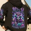 I'M THE F QUEEN SUGAR LADY SKULL ALL OVER PRINT HOODIE