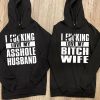 Matching Couple Hoodie I Fcking Love My Btch Wife Gift For Couple