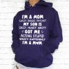Mom Hoodie I'm A Mom Classy Bougie Ratchet My Son Funny Gift For Mother