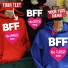 Personalized Matching Best Friend Hoodie BFF The Angel One The Classy One   Funny Gift For Best Friend