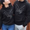 Couple Hoodie Hand In Hand Custom His And Her Name Gift For Couple 1