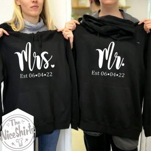Couple Hoodie Mr And Mrs Est Custom Day Gift For Couple