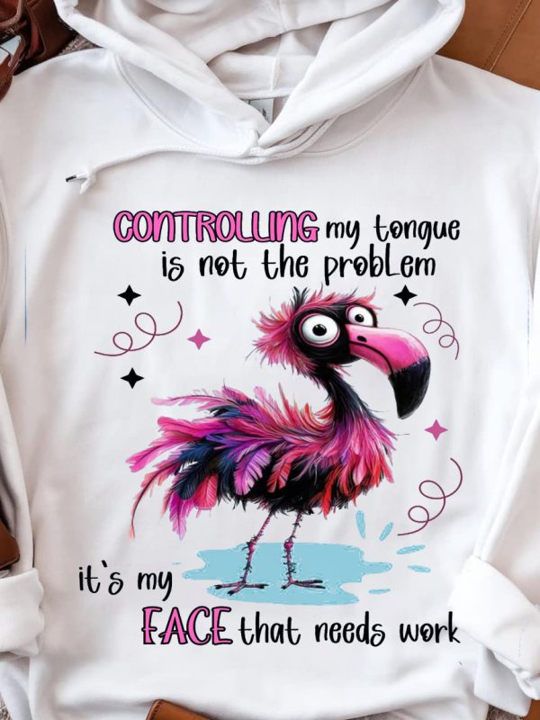 Funny Hoodie Controlling My Tongue Is Not The Problem Funny Gift 2