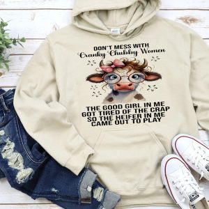 Funny Hoodie Don't Mess With Cranky Chubby Women Funny Gift 2