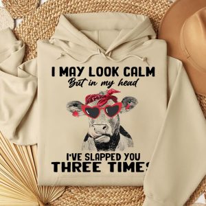 Funny Hoodie I May Look Calm But In My Head Funny Gift 1