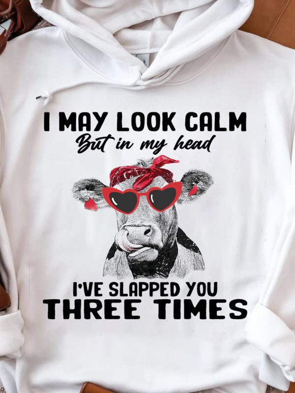 Funny Hoodie I May Look Calm But In My Head Funny Gift 2