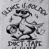 Funny Hoodie Silence Is Golden Duct Tap Funny Gift 1
