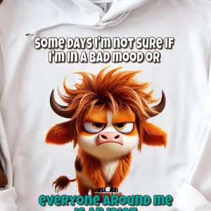 Funny Hoodie Some Days I'm Not Sure If I'm In A Bad Mood Funny Gift 1