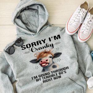 Funny Hoodie Sorry I'm Cranky I'm Going Through My Terrible 60's Funny Gift 2